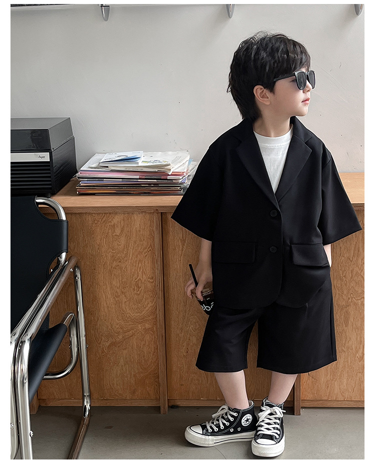 Summer Clothing Set For Boys Stylish Thin Outfit For Children_voghion.com