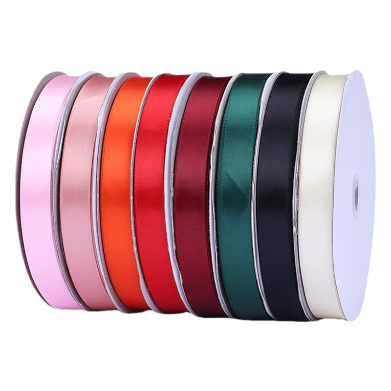 Poliéster cinta arco flor arte paquete seda cinta embalaje Decoración Accesorios caja regalo embalaje cinta al por mayor