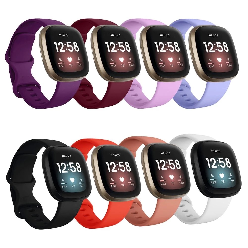 For Fitbit Versa 3 sports silicone wristband Fitbit Sense smart replacement strap