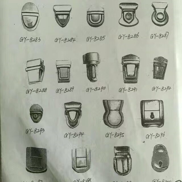 Quanzhou Shishi leather goods hardware: mortise locks, push locks, lever locks, twist locks, and a comprehensive collection of bag hardware locks. caiqingzhu