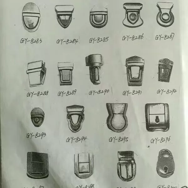 Quanzhou Shishi leather goods hardware: mortise locks, push locks, lever locks, twist locks, and a comprehensive collection of bag hardware locks. caiqingzhu