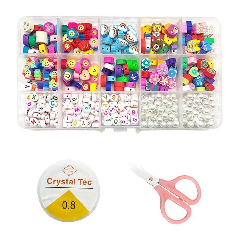 1 Set Soft Clay Geometric Beads Cartoon Style Cute display picture 8