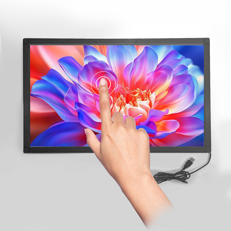 Factory Direct Supply of Multi-Size Aluminum Alloy Infrared Touch Screen Frames, Monitors with 40-Touchpoint USB Touch Frames Installed