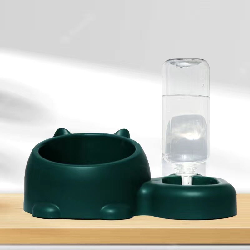 고양이 목 보호 더블 볼 (다크 그린)