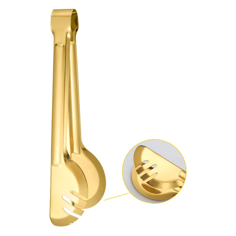 Suministro transfronterizo cuchara de tenedor de acero inoxidable Colador traje de vajilla común cuchara de servicio de clip de carne de comida multiusos