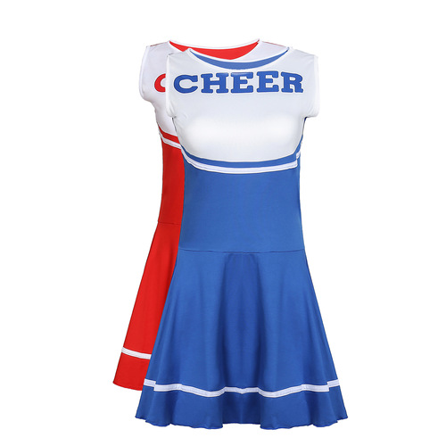 Foreign Trade Women's Cheerleading Uniforms Game Role Playing European and American Adult Ladies Sexy Baby Cheerleading Uniforms