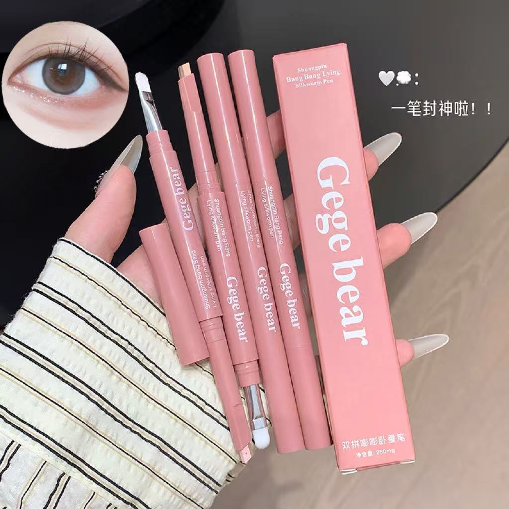 Gege Bear Double-Ended Concealer Pen, Non-Smudging, Plush, Natural, Affordable, Domestic Product, Double-Ended Cosmetics
