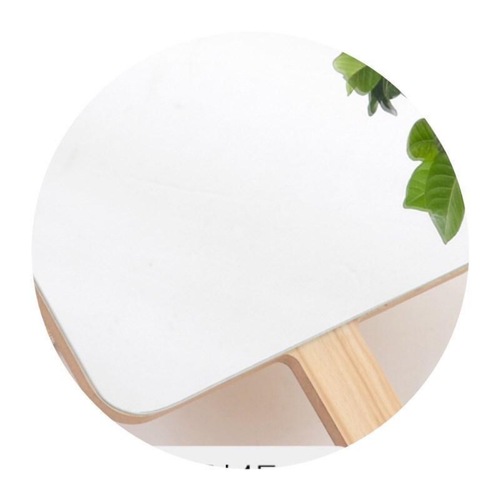 Extra large wooden handle mirror high-definition cosmetic mirror hand-held mirror dental beauty mirror embroidery special logo