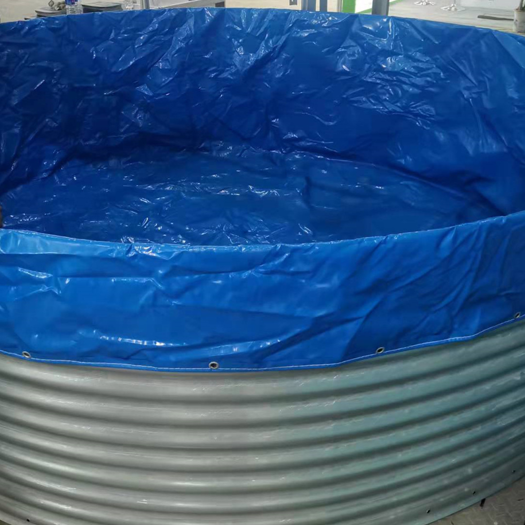 江苏镀锌板帆布鱼池 帆布鱼池 镀锌板养虾池 高密度养鱼池生产生