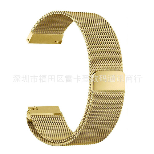 Aplicable al reloj Samsung S3S2 AMAZFIT Huami Huawei Milan Nice Correa deportiva magnética de acero inoxidable