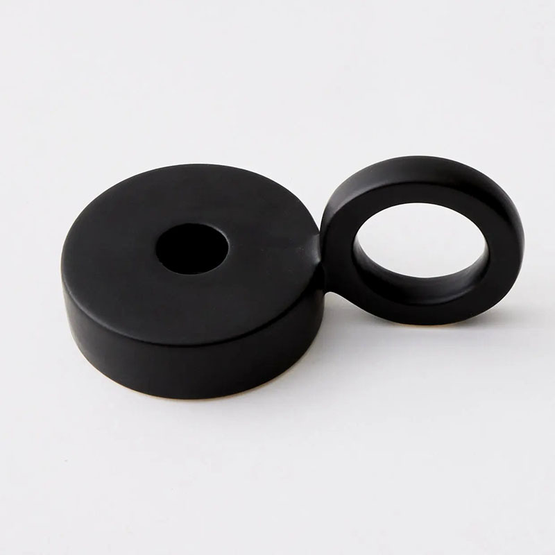 Estilo creativo ins blanco y negro de cerámica candelabro decoración del hogar de la vendimia decoración de la boda titular de la vela de escritorio Decoración