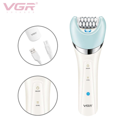 VGR703 Amazon multifunctional women's epilator armpit hair shaver electric epilator hair removal instrument set