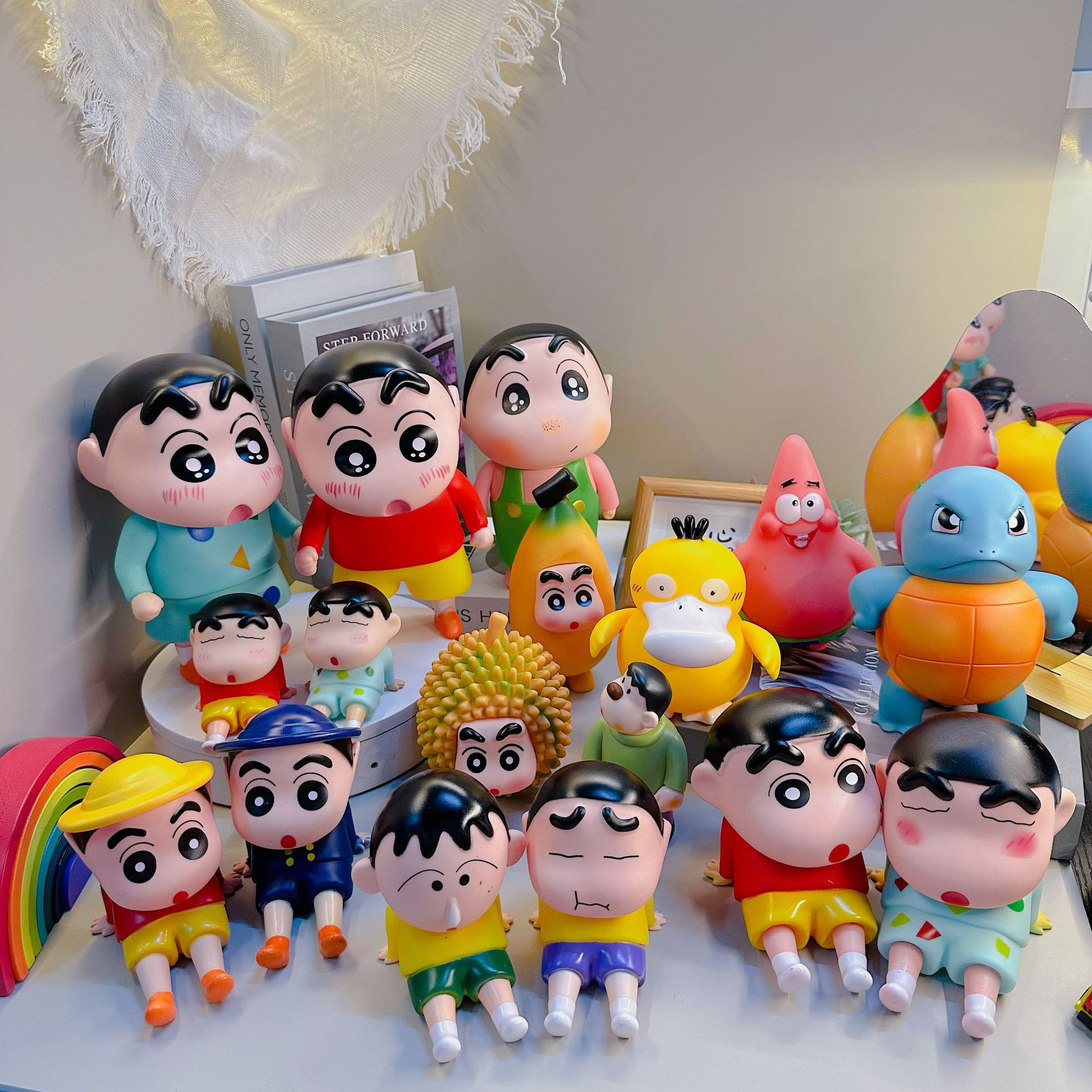 [공장 직접 공급] 주근깨 작은 새 수제 바나나 두리안 작은 새 빅 스타 제니 터틀 장식품