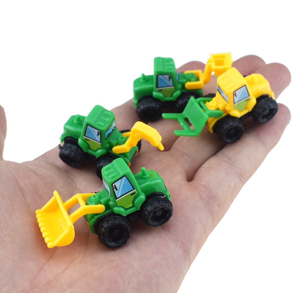 儿童DIY拼装组合推土机挖掘机组装工程车小玩具装入扭蛋礼品