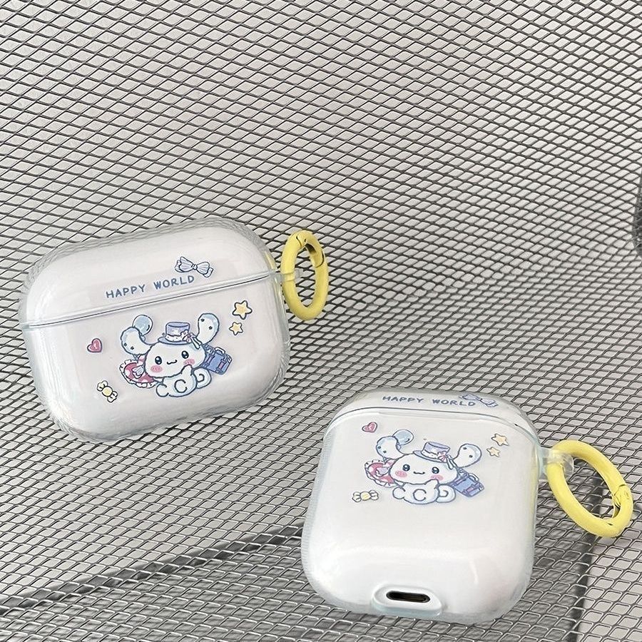 Cute perro de orejas grandes para airpodspro2 / 3 estuche de protección Bluetooth para airpods 4 generación 5 generación estuche de protección de auriculares