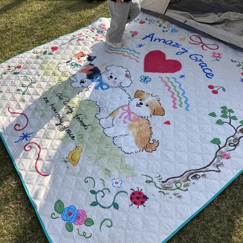 Ultrasonic picnic mat with thick tent outdoor mat waterproof and moisture-proof mat portable foldable lawn camping mat