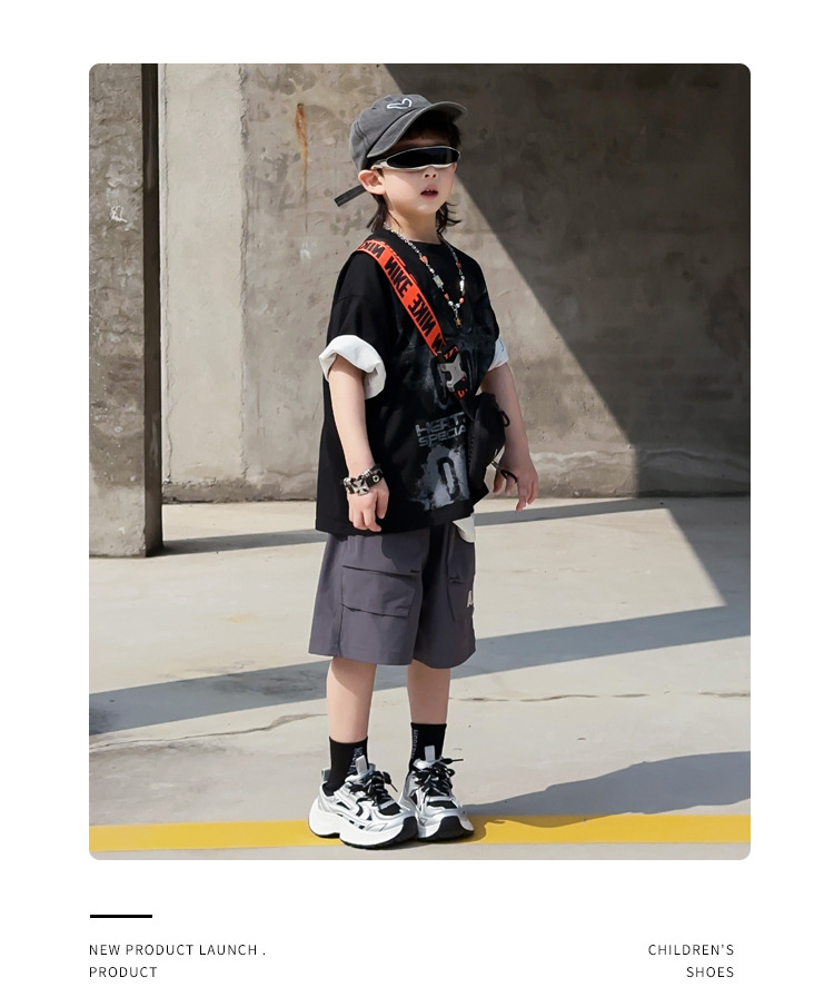 Breathable Double Mesh Kids Sneakers Lightweight Slip-on Trainers_voghion.com