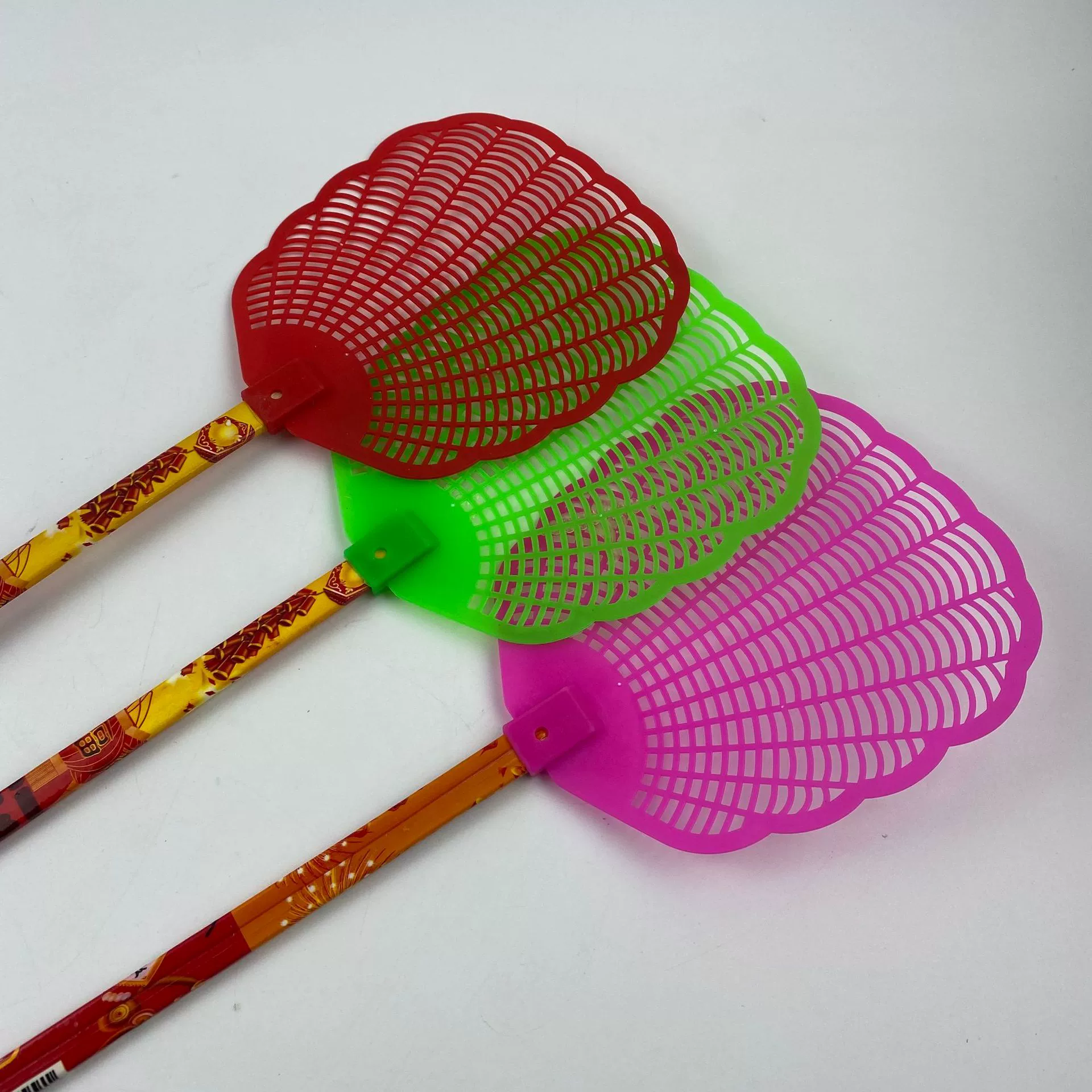 Чистое сырье удлиненная 75 см цвет головы Феникса хвост бамбука длинный стержень мухобойка 8009 мухобойка комаров