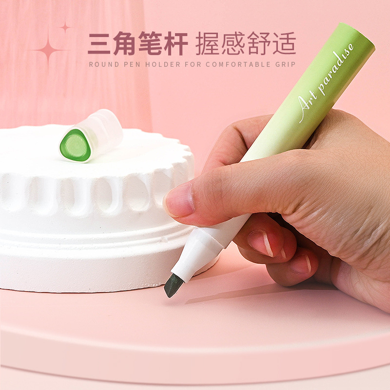 Nuevo color gradiente de alto valor de color marcador de color marcador de alta capacidad para estudiantes marcador de color de ojos