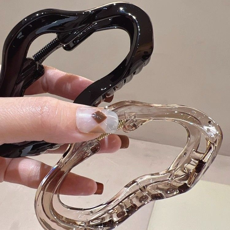 高級クラウド大型サメクリップヘッドドレス気質ヘアクリップ女性用ヘアクリップ後頭部クリップサメクリップLサイズ|undefined