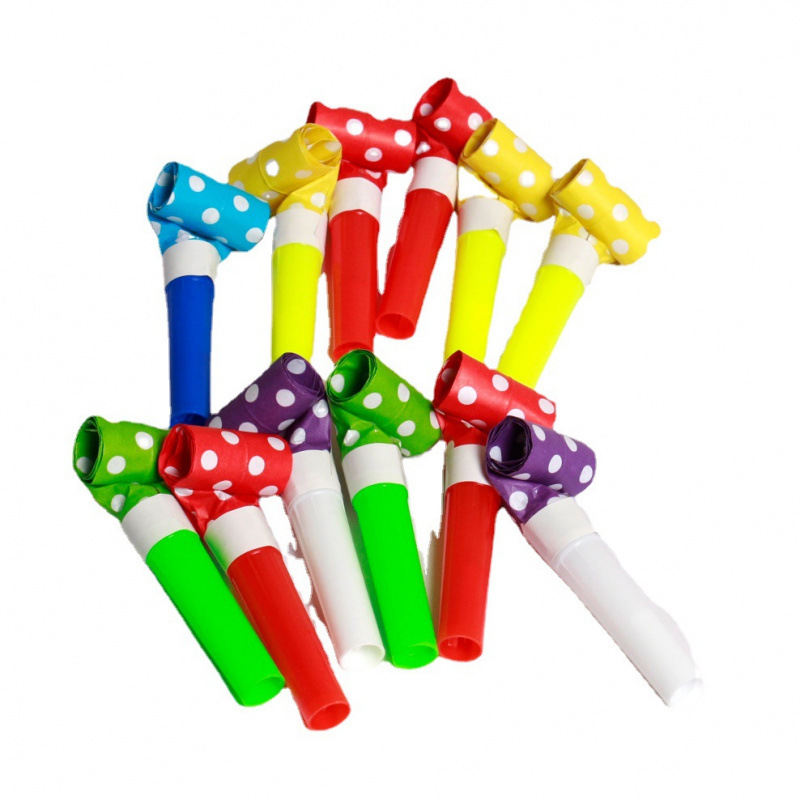 Juguetes para niños de fiesta de papel soplado soplado roll party props de aliento silbido respiración abdominal soplado dragón