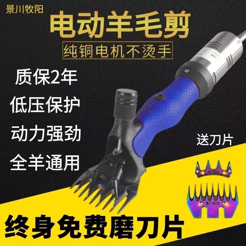 低压电动羊毛剪电推子大功率剪毛机养殖厂家直销送刀片