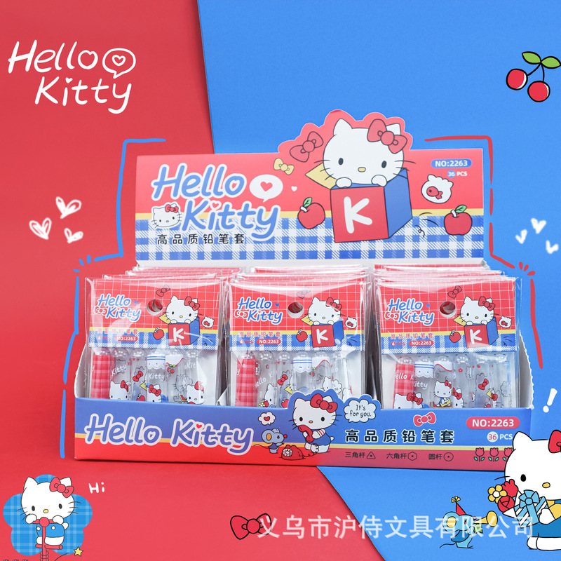 Cross-Border Hot Selling Hellokitty6 Pencil Cap Cartoon Cute Hello Kitty Transparent Pen Tip Protective Cover Wholesale Cross-Border Hot Selling Hellokitty6 Pencil Cap Cartoon Cute Hello Kitty Transparent Pen Tip Protective Cover Wholesale
