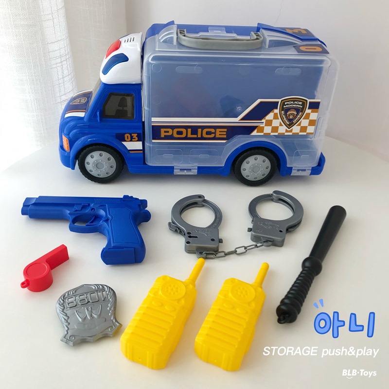 Factory direct sales children's play house sound and light RV set police fire doctor maintenance toys with light and sound effects