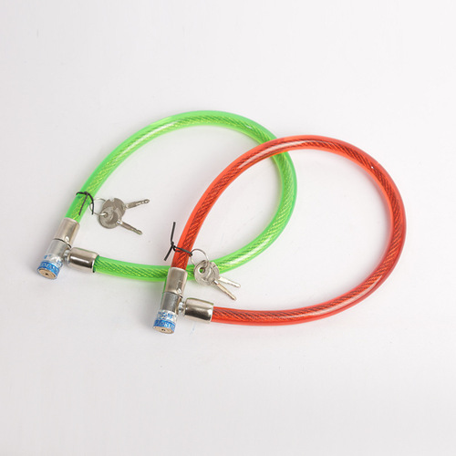 Factory Circle Key Lock Bike Steel Cable Lock Electric Bike Anti-Theft Lock Multiple Specifications Lock Accessories Steel Wire Lock Chain Lock