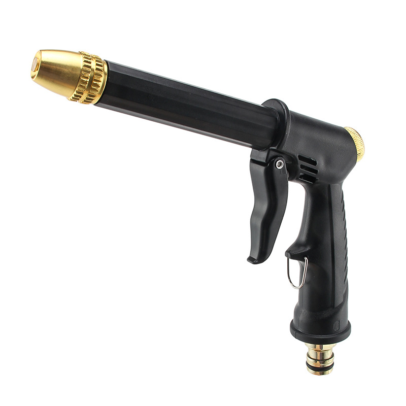 High Pressure Copper Plated Nozzle Multi-Functional Water Gun Thickened Rod For Flower Car Home Use Household Garden Watering Kit_voghion.com
