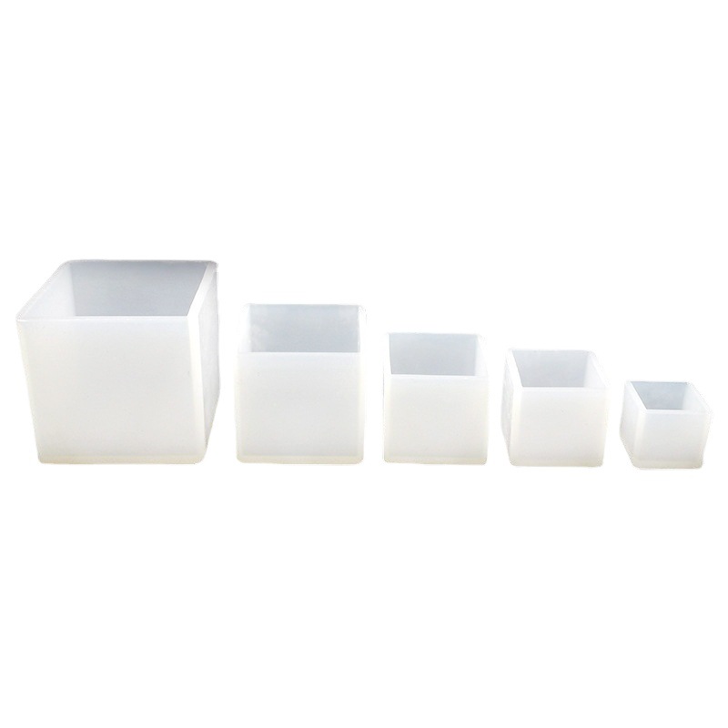 Cross-border crystal glue mold mirror handmade DIY ball cube pyramid silicone mold ornaments