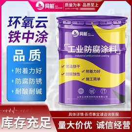 钢结构中间层涂料 环氧云铁防腐涂料 重工机械防腐防锈涂料现货