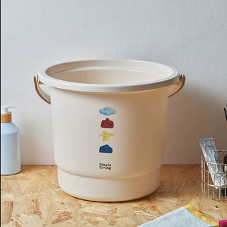 自然集水桶家用储水用加厚塑料桶洗衣手提小水桶学生宿舍用茶水桶