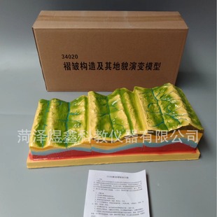 Fold structure and landform evolution model 34020 geography teaching fold landform model