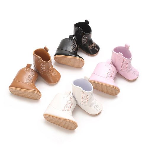 European and American style fashionable and comfortable baby girl boots soft indoor walking boots spring and autumn