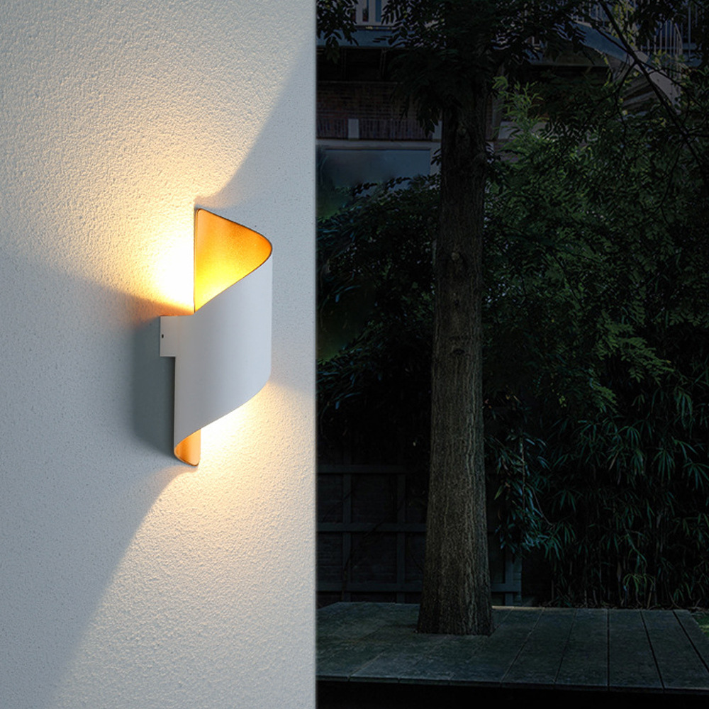 Viento moderno muy minimalista exterior l lámpara de pared de patio hotel interior creativo pasillo escalera pasillo iluminación de sala de estar