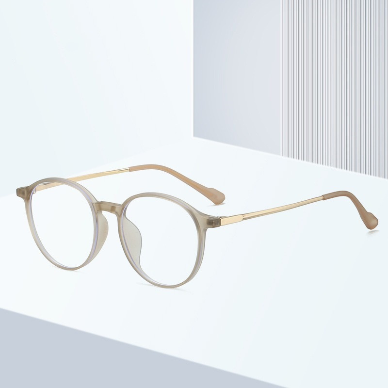 Espejos de marco retro ultraligeros con grado, gafas de marco simples anti-luz azul, gafas de negocios simples image 4