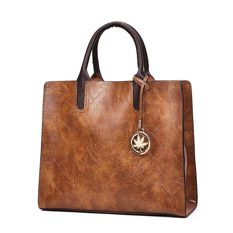 Large Capacity Women's Bag New Arrival Mother and Mother Bag European and American Big Bag Multi-Piece Set Fashionable Simple Shoulder Bag