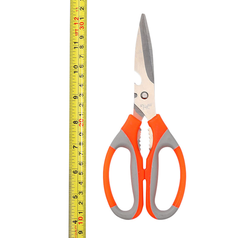 不鏽鋼廚房剪刀家用尖頭大剪刀強力剪雞骨殺魚專業剪手工剪刀批發