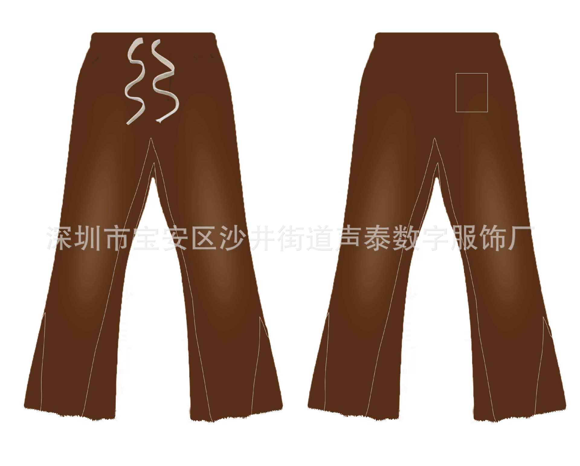 스프레이 몽키 팬츠 - 브라운