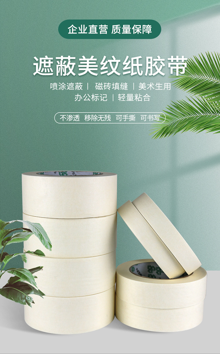 Лента малярная Rubber Boss белая 8мм x 20м
