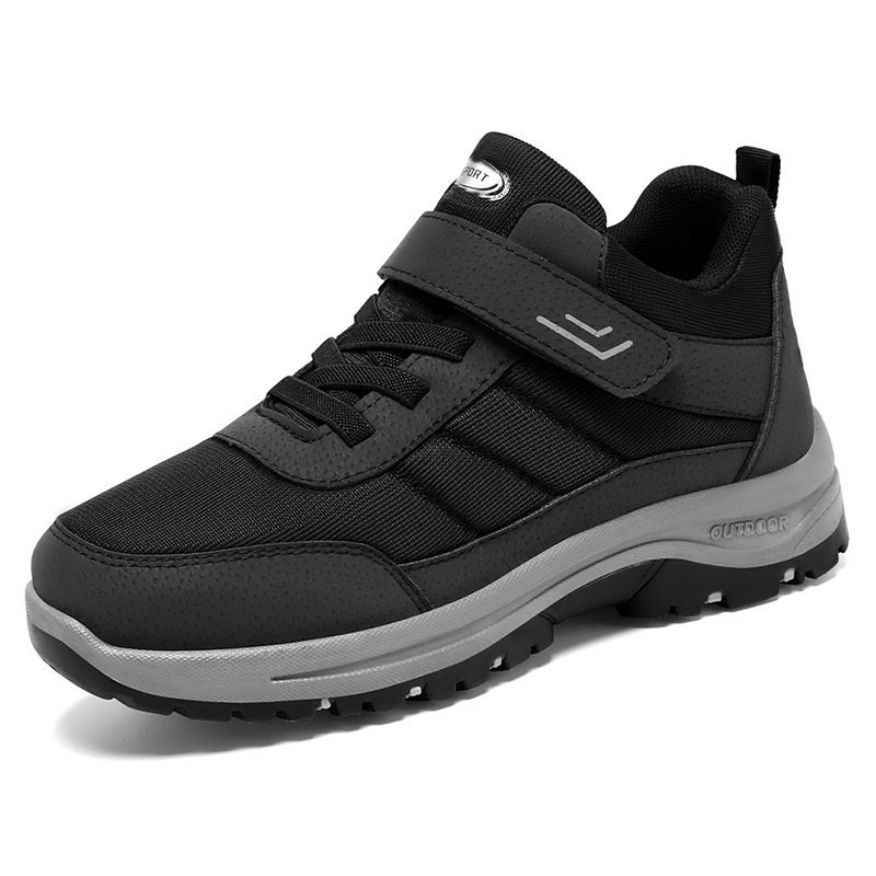Zapatos para hombres 2024 modelos de otoño e invierno al por mayor zapatos deportivos transfronterizos casuales de mediana edad y ancianos zapatos para correr para hombres zapatos de velcro para caminar