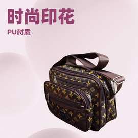 厂家直销老花单肩斜挎包印花女包时尚妈妈包休闲百搭收银单肩包