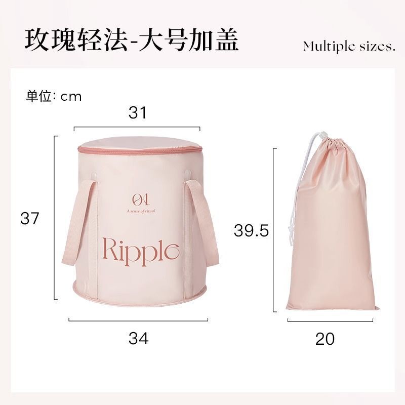 旅行便携式可折叠泡脚桶深桶过小腿宿舍保温桶家用过膝泡脚袋批发|undefined
