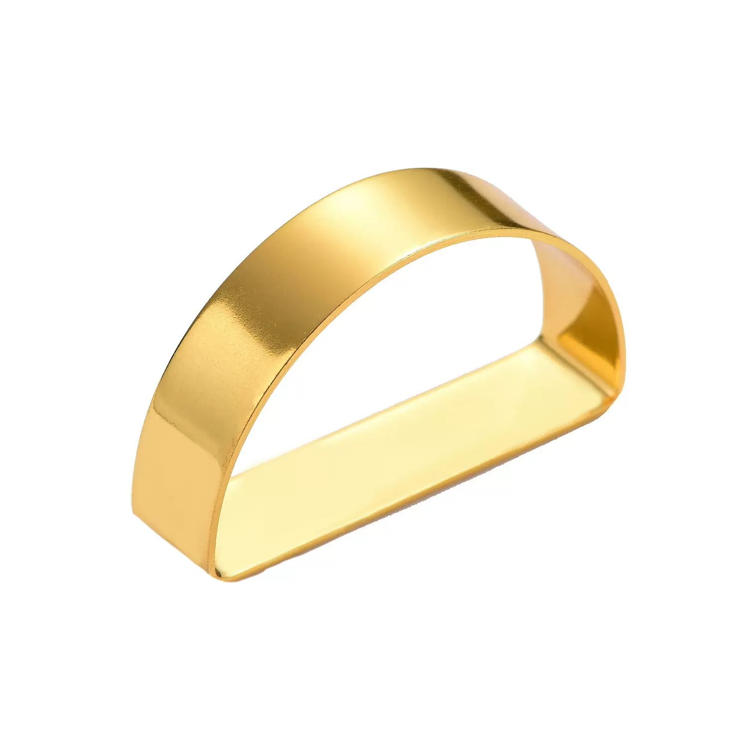 亚马逊爆款光面半圆餐巾环 创意D字餐巾扣酒店餐桌装饰金属餐巾圈