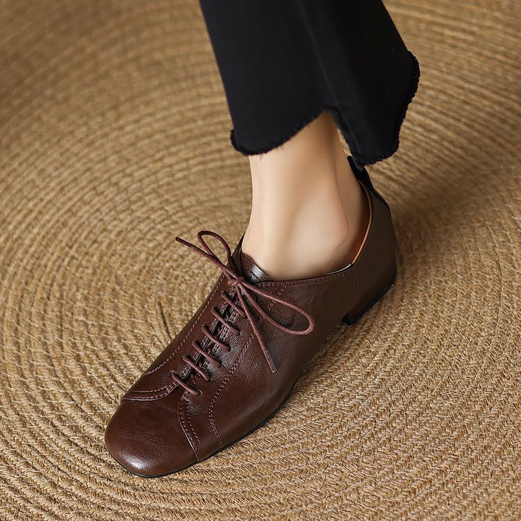 CHIKO Belicia Square Toe Block Heels Oxfords Shoes