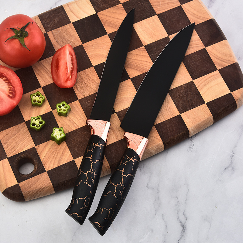 Cuchillo de acero inoxidable de cocina doméstica cuchillo de cocinero cuchillo de frutas cuchillo combinado con base de cuchillo