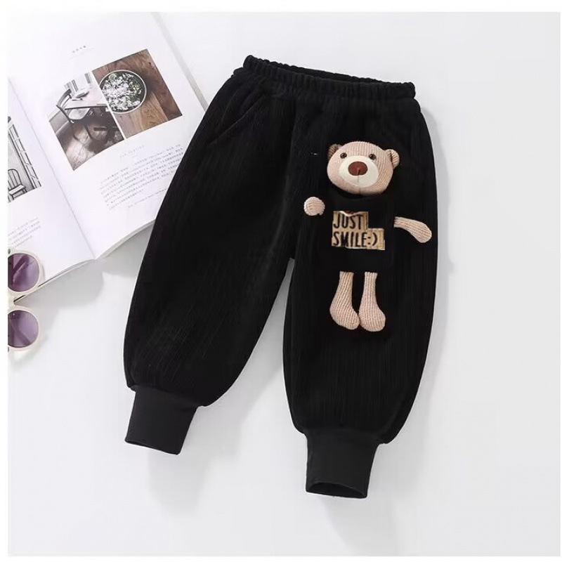 블랙-[벨벳 없는 3D 귀여운 곰]