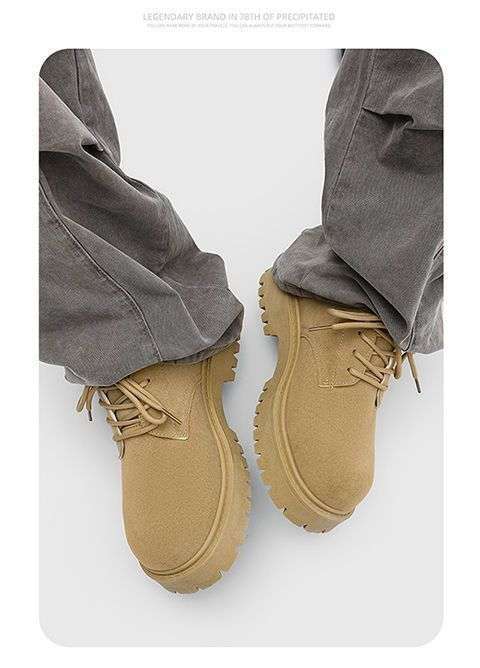 ShoeVault 2025 Neue Derby Spring Low-Top Martin Herren Retro Work Dicke Sohle Höhersteigende Atmungsaktive Wildlederschuhe_voghion.com