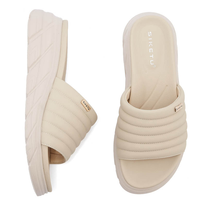 Amazon 2025 primavera y verano en stock nuevas zapatillas frías de suela gruesa ligeras antideslizantes cómodas zapatos casuales de mujer un cabello